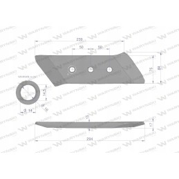 Chisel, plowshare cover, left, use gregoir