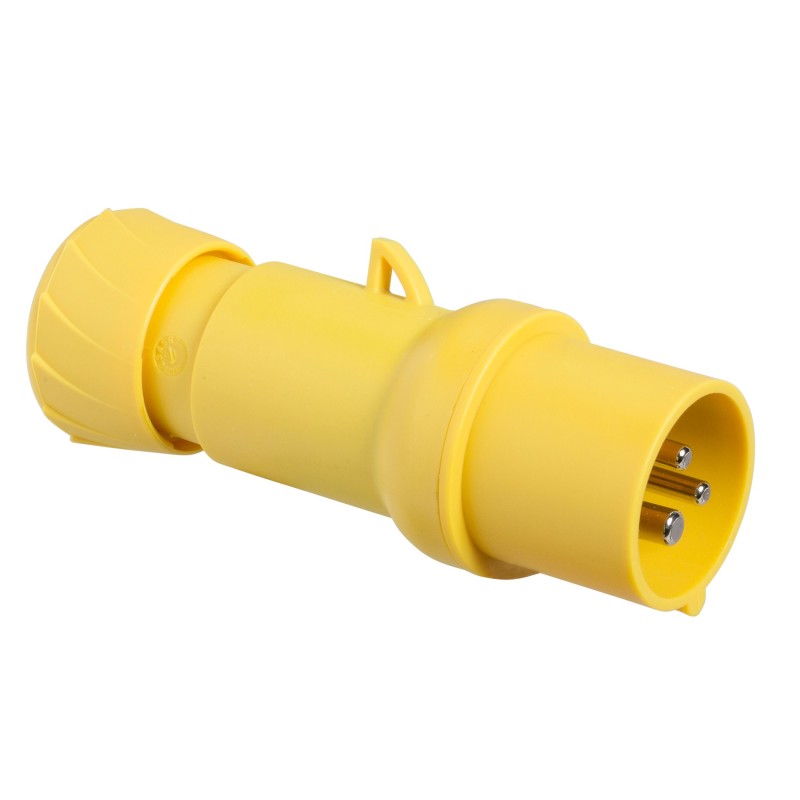 1 pcs - Schneider Electric, PKE IP44 Cable Mount 2P + E Closure Plug, Rated At 16A, 100 - 130 V,With Phase Inverter