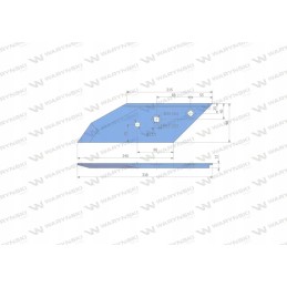 Chisel, left share cover, Lemken application