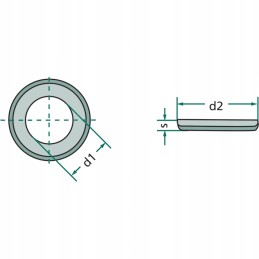 M22 metal washer, galvanized, vogel noot terradisc