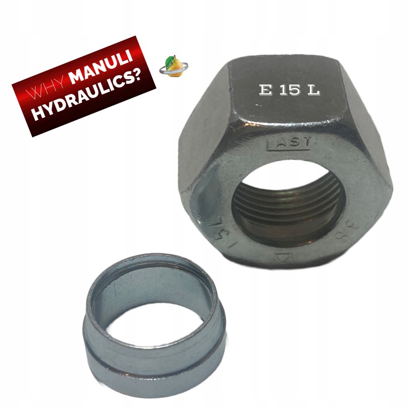 Manuli zfr012723 nut for eo 15mm m22x1 5