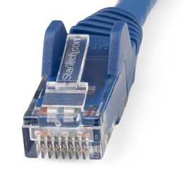 1 pcs - StarTech.com Cat6 Straight Male RJ45 to Straight Male RJ45 Ethernet Cable, U/UTP, Blue LSZH Sheath, 2m, Low Smoke Zero