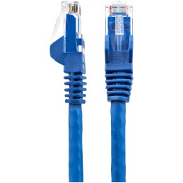1 pcs - StarTech.com Cat6 Straight Male RJ45 to Straight Male RJ45 Ethernet Cable, U/UTP, Blue LSZH Sheath, 2m, Low Smoke Zero