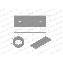 Skid plate short pl application Kuhn boro steel