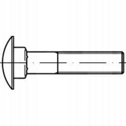 Mushroom head screw din 603 steel horsch pronto
