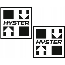 Forklift stickers with the inscription hyster, 20 cm