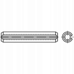 Split spring dowel 10x30mm din 1481 iso 8752