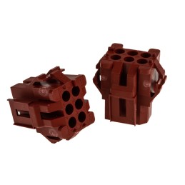 5 pcs - TE Connectivity, Miniature Rectangular II Male Connector Housing, 4.19mm Pitch, 6 Way, 3 Row