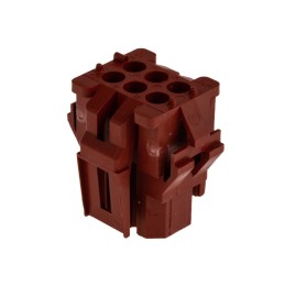 5 pcs - TE Connectivity, Miniature Rectangular II Male Connector Housing, 4.19mm Pitch, 6 Way, 3 Row