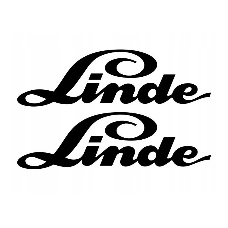 Forklift stickers, pallet truck, linde inscription, 20 cm