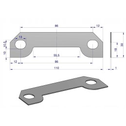 Pad larger rotary mower 503601063