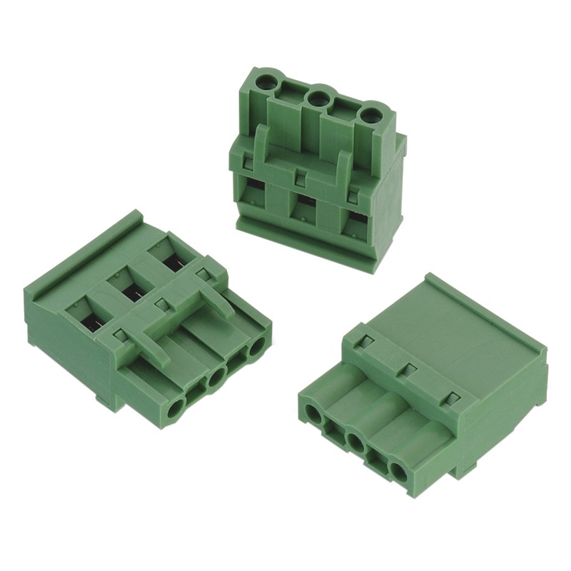 1 pcs - Wurth Elektronik 7.62mm Pitch 4 Way Pluggable Terminal Block, Plug, Cable Mount, Screw Termination