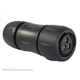 25 pcs - Souriau Circular Connector, 3 Contacts, Cable Mount, Socket, Female, IP68, IP69K, UTS Series