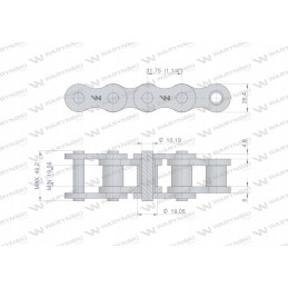 Roller chain 20bh 1 r1 1 1 4 5 m Warynski