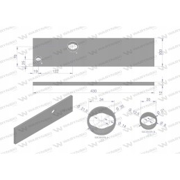 Short right skid, use 83 981 overum steel