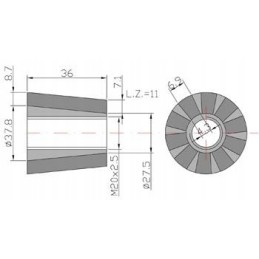 High-quality and durable bevel wheel 2015020040