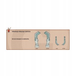 Bent left knife, working width 102mm, opening spacing