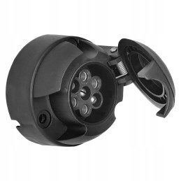 7 pin socket for a trailer with a flap