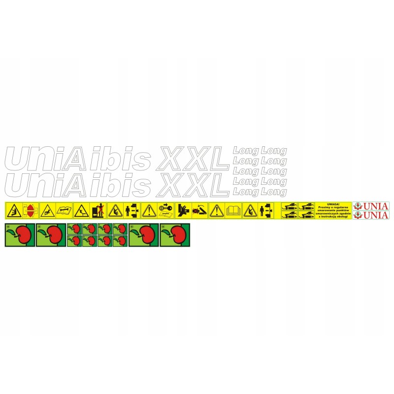 Set of stickers for the Unia Ibis XXL plug