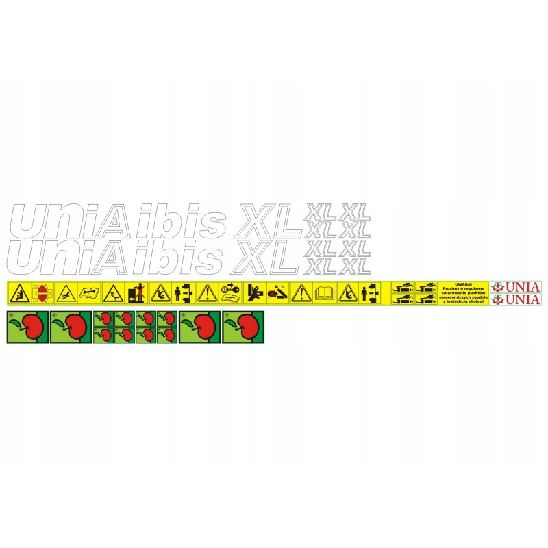 Set of stickers for the Unia Ibis XL plug