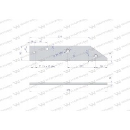Front left skid, use po741 Unia XL, var