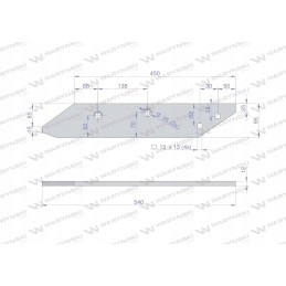 Right runner strip, use after 1879 Unia MX war