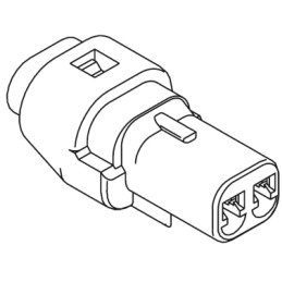 5 pcs - Molex, Mizu-P25 Female Connector Housing, 2.5mm Pitch, 3 Way, 1 Row