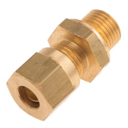 1 pcs - RS PRO In-Line Thermocouple Compression Fitting for Use with Thermocouple, 1/8 BSPP, 6mm Probe, RoHS Compliant Standard