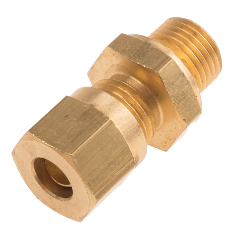 1 pcs - RS PRO In-Line Thermocouple Compression Fitting for Use with Thermocouple, 1/8 BSPP, 6mm Probe, RoHS Compliant Standard