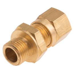 1 pcs - RS PRO In-Line Thermocouple Compression Fitting for Use with Thermocouple, 1/8 BSPP, 6mm Probe, RoHS Compliant Standard