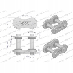 Chain lock with O-ring ansi a 40 r1 1 2 waryn