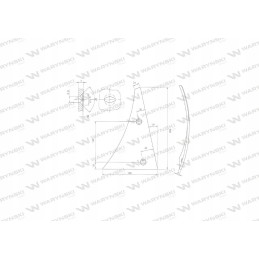 Left breast with two holes, for Kuhn clasicos use