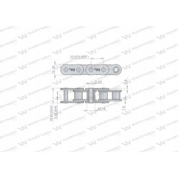Roller chain 10b 1 92ps, use bison 5040