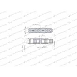 Roller chain 12b 1 48ps for the Sipma roll press