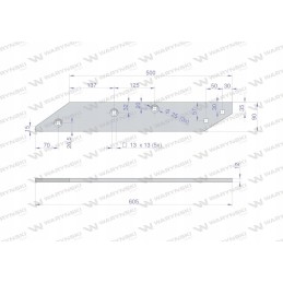Rear right skid, use after 738 Unia XL Waryn