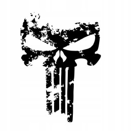 Punisher skull sticker skull skull 30 cm ab17