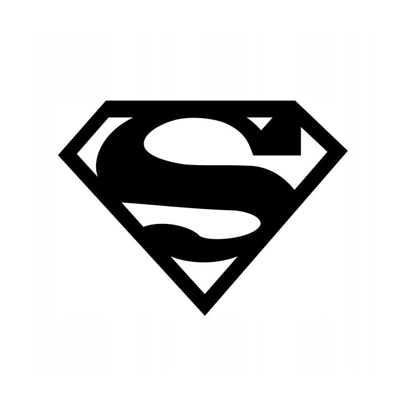 Superman Batman Punisher sticker 30 cm