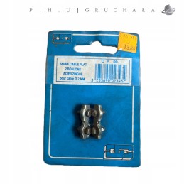 Chapuis chapuis flat cable clamp with 2 screws cable diameter 2 mm x2