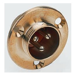 1 pcs - Hirose Circular Connector, 2 Contacts, PCB Mount, Socket, Male, HS16 Series