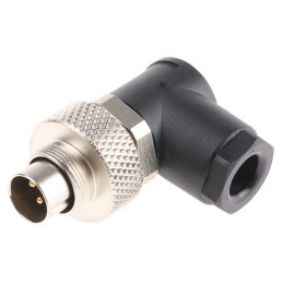 1 pcs - Binder Circular Connector, 3 Contacts, Cable Mount, M9 Connector, Plug, Male, IP67, 712 Series