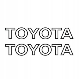 Toyota forklift stickers outline for a 30cm mast