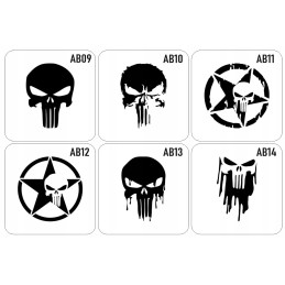 Punisher skull sticker skull skull 35 cm ab11