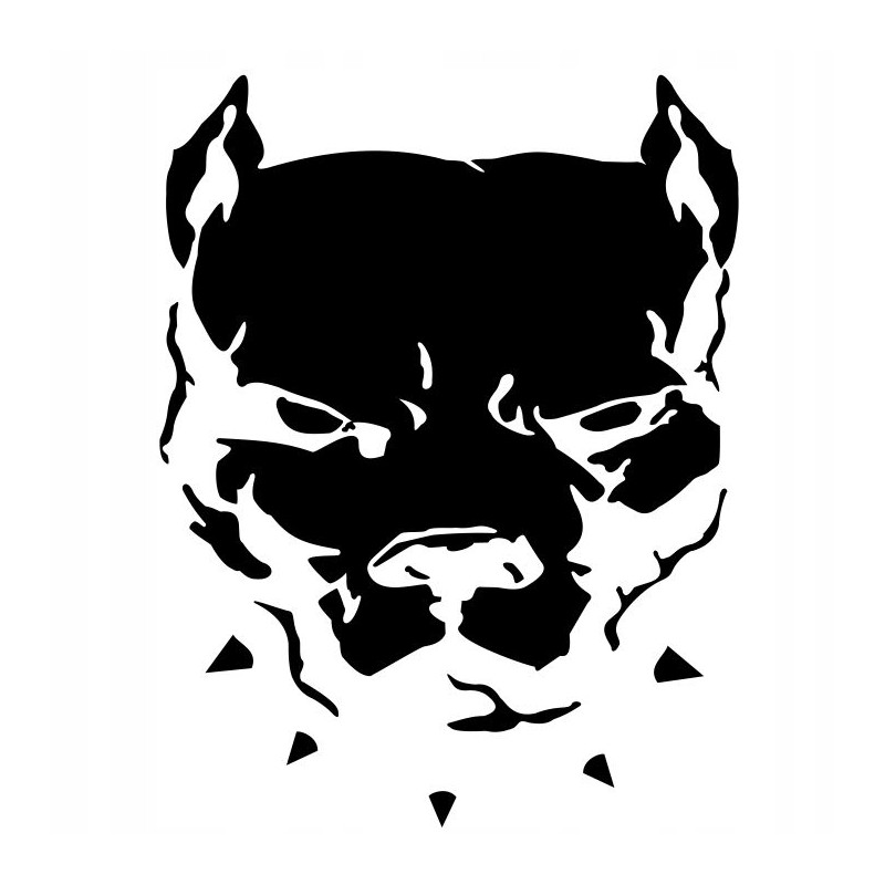 Pit bull dog beast car sticker 35 cm