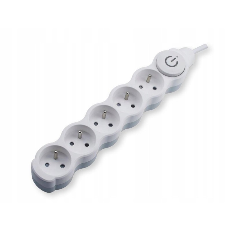 Extension cord 5 sockets with switch 1 5m