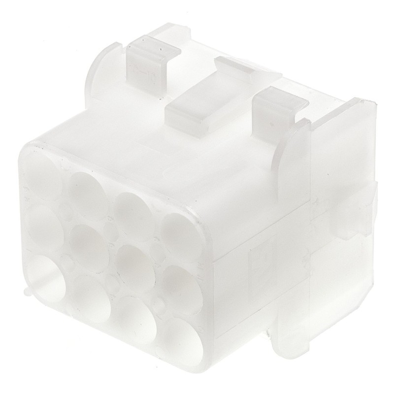 1 pcs - TE Connectivity, Universal MATE-N-LOK Female Connector Housing, 6.35mm Pitch, 12 Way, 3 Row