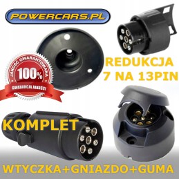 Hit 7pin 12v plug hook socket rubber reduction