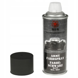 Mfh military paint spray 400ml black matt black