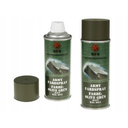Mfh military paint spray 400ml olive green matt