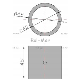 Brass floor shaft sleeve 48x40x48 spreader 2208070050