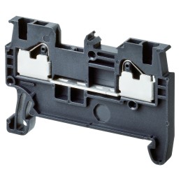 10 pcs - Omron XW5T Series Grey Non-Fused Terminal Block, 1.5mm², Single-Level, Push In Termination